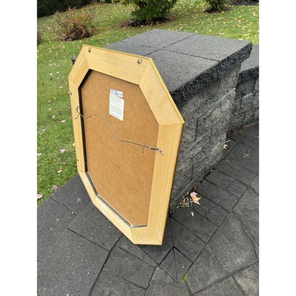 Bombay Co. Allegro Beveled Wall Mirror Italy Made Gold Wood Frame 35x27” - Picture 8 of 16